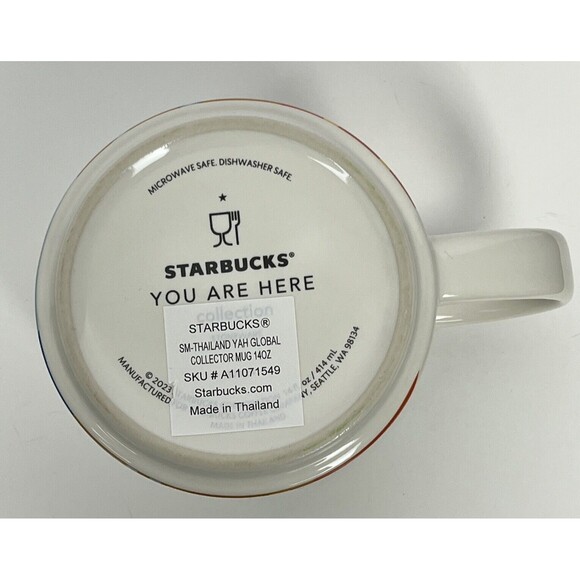 Starbucks Thailand You Are Here Series Mug New Coffee Cup NIB 2024 14oz USA Ship - Picture 7 of 10